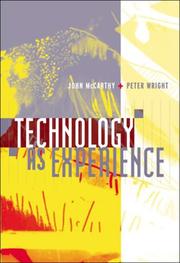 Cover of: Technology as Experience