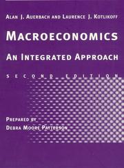 Cover of: Study Guide to Accompany Macroeconomics - 2nd Edition by Alan J. Auerbach, Laurence J. Kotlikoff