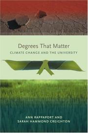 Cover of: Degrees That Matter | Ann Rappaport