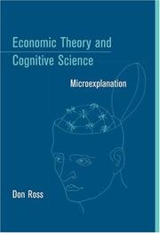 Cover of: Economic Theory and Cognitive Science: Microexplanation (Bradford Books)