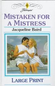 Mistaken for a Mistress by Jacqueline Baird