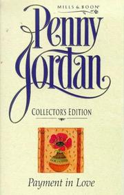 Cover of: Payment In Love by Penny Jordan