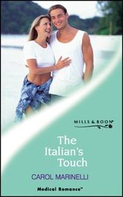 Cover of: The Italian's Touch
