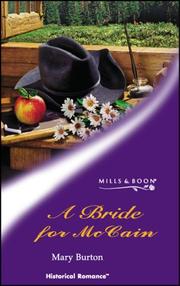 Cover of: A Bride for McCain by Mary Burton