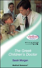 Cover of: The Greek Children's Doctor by Sarah Morgan