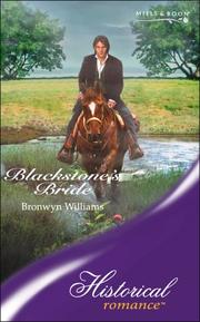 Cover of: Blackstone's Bride by Bronwyn Williams