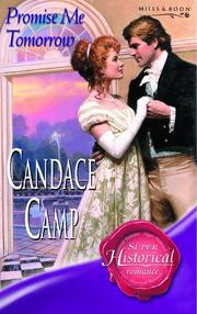 Cover of: Promise Me Tomorrow by Candace Camp