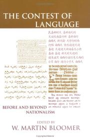 Cover of: The Contest of Language: Before And Beyond Nationalism