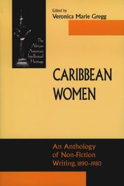 Cover of: Caribbean Women | Veronica Marie Gregg