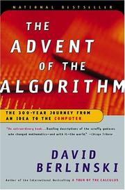 Cover of: The Advent of the Algorithm by David Berlinski