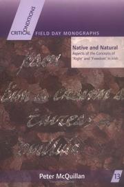 Cover of: Native and natural by Peter McQuillan, Peter McQuillan