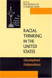 Cover of: Racial Thinking in the United States: Uncompleted Independence (The African American Intellectual Heritage)