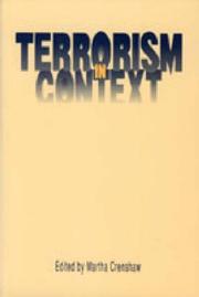 Cover of: Terrorism in context by edited by Martha Crenshaw.