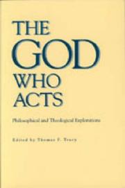 Cover of: The God Who Acts by Thomas F. Tracy