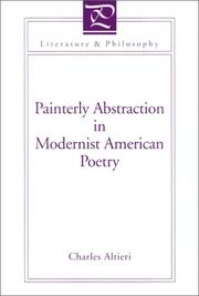 Cover of: Painterly abstraction in modernist American poetry: the  contemporaneity of modernism