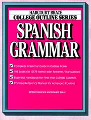 Cover of: Spanish grammar by Bridget Aldaraca