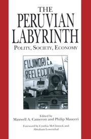 Cover of: The Peruvian labyrinth by edited by Maxwell A. Cameron and Philip Mauceri ; with a foreword by Cynthia McClintock and Abraham Lowenthal.
