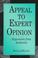 Cover of: Appeal to expert opinion