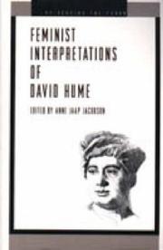 Cover of: Feminist interpretations of David Hume by edited by Anne Jaap Jacobson.
