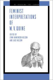 Cover of: Feminist Interpretations of W.V. Quine | 