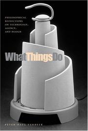 Cover of: What Things Do by Peter-Paul Verbeek