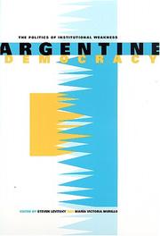 Cover of: Argentine Democracy by 