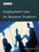 Cover of: Employment Law for Business Students