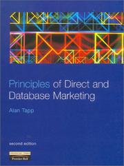 Cover of: Principles of Direct and Database Marketing by Alan Tapp