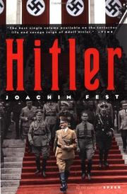 Cover of: Hitler by Joachim Fest