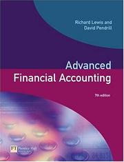 Advanced financial accounting by Richard Lewis, David Pendrill