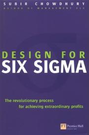 Design for Six Sigma ("Financial Times") by Subir Chowdhury