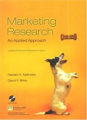 Cover of: Marketing Research: An Applied Approach - European