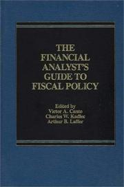 Cover of: The Financial Analyst's Guide to Fiscal Policy