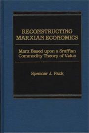 Cover of: Reconstructing Marxian Economics by Spencer L. Pack