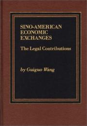 Cover of: Sino-American Economic Exchanges by Guiguo Wang