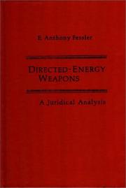 Cover of: Directed-Energy Weapons: A Juridical Analysis