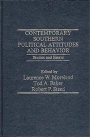 Cover of: Contemporary Southern Political Attitudes and Behavior by 
