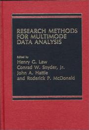 Cover of: Research Methods for Multi-Mode Data Analysis