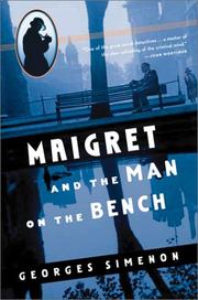 Cover of: Maigret and the man on the bench