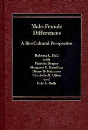 Cover of: Male Female Differences by Roberta L. Hall
