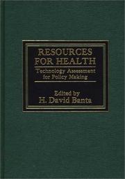 Cover of: Resources for Health by H. David Banta, H. David Banta