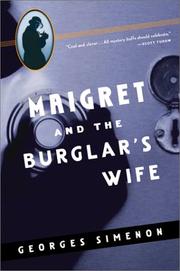 Cover of: Maigret and the Burglar's Wife by Georges Simenon, Georges Simenon