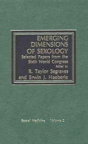 Cover of: Emerging Dimensions of Sexology: Selected Papers from the Proceedings of the Sixth World Congress of Sexology (Sexual Medicine)