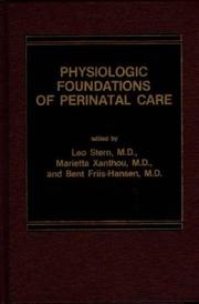 Cover of: Physiologic Functions of Perinatal Care by 