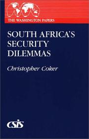 Cover of: South Africa's security dilemmas