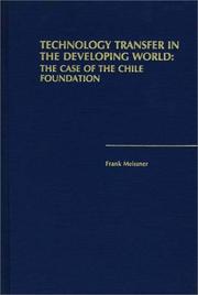 Cover of: Technology transfer in the developing world | Frank Meissner