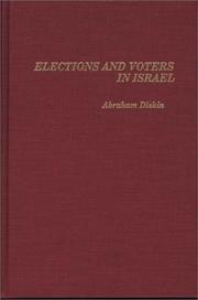 Cover of: Elections and voters in Israel by Abraham Diskin