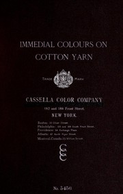 Cover of: Immedial colours on cotton yarn