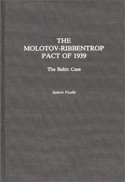 Cover of: Molotov-Ribbentrop Pact of 1939: the Baltic case
