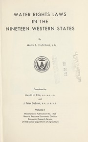 Cover of: Water rights laws in the nineteen Western States